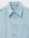 Men's Flower Cotton Short Sleeve Shirt Blue - WOOYOUNGMI - BALAAN 5