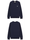 Grey Fox Head Patch Classic Sweatshirt Navy - MAISON KITSUNE - BALAAN 5