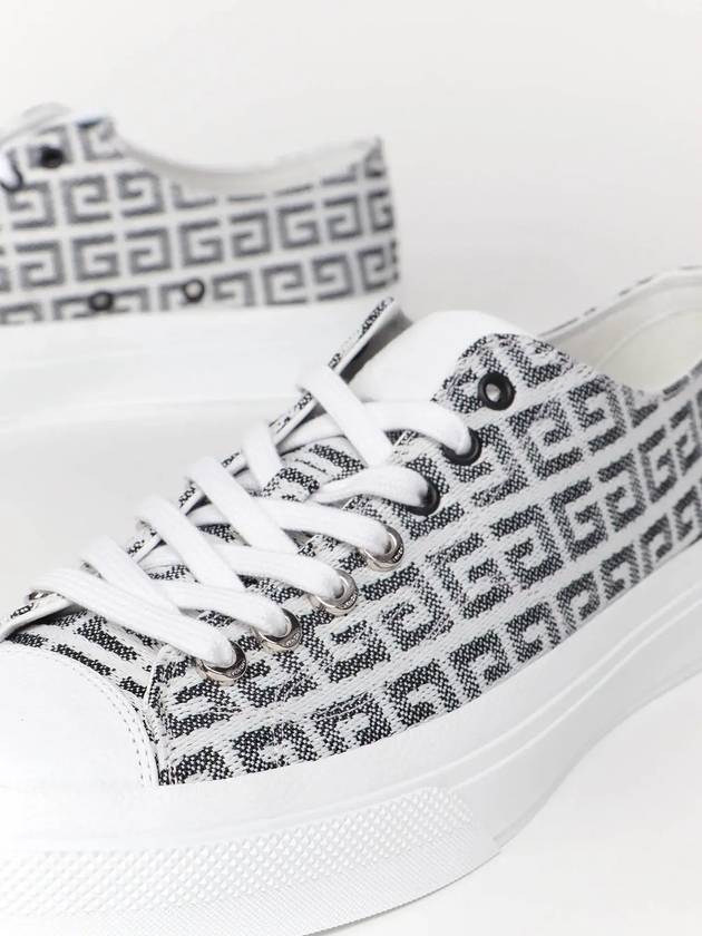 4G City Jacquard Low Top Sneakers White Black - GIVENCHY - BALAAN 5