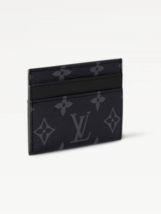 Monogram Eclipse Double Card Wallet Black - LOUIS VUITTON - BALAAN 4