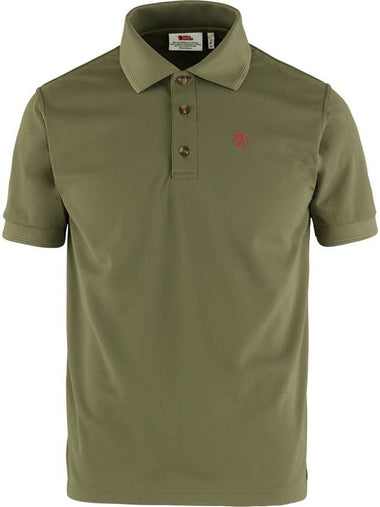 Men s Crowley Pique Shirt Light Olive 81783 622 - FJALL RAVEN - BALAAN 1