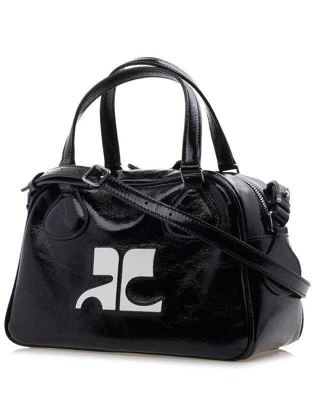 Logo Reedition Naplock Bowling Tote Bag Black - COURREGES - BALAAN 3