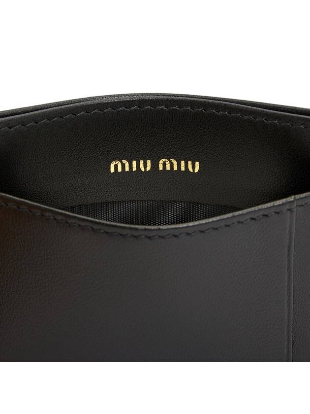 Matelasse Nappa Leather Card Wallet Black - MIU MIU - BALAAN 7