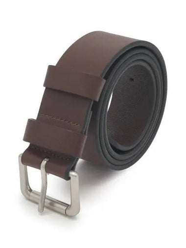 Leather roller buckle belt brown - POLO RALPH LAUREN - BALAAN 1