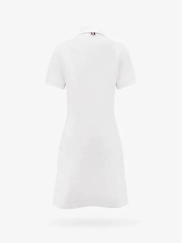 Women's Logo Patch Tennis Flare Short Dress White - THOM BROWNE - BALAAN 3