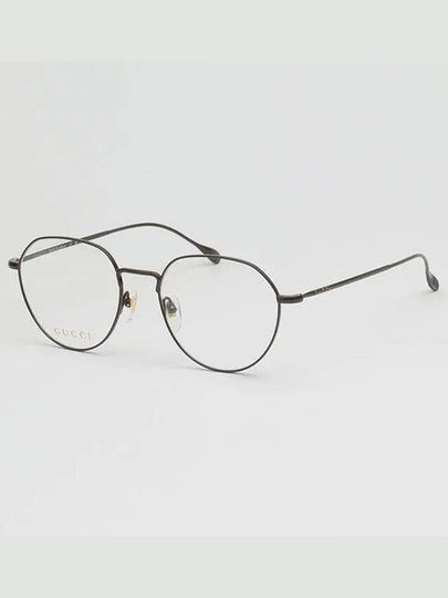 Eyewear Logo Round Metal Eyeglasses Brown - GUCCI - BALAAN 2