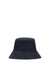 Logo Denim Bucket Hat Navy - FENDI - BALAAN 3