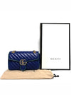 GG Marmont Small Cross Bag Blue - GUCCI - BALAAN 10