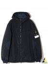 PrimaLoft-TC Nylon Zip Up Hoodie Black - STONE ISLAND - BALAAN 2