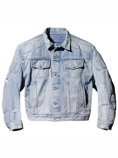 Easy Gap Engineered by Balenciaga Padded Denim Jacket Blue 472905 00 472901 00 - YEEZY - BALAAN 1