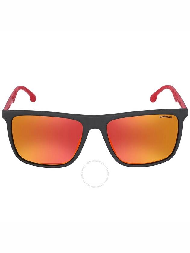 Carrera Red Rectangular Unisex Sunglasses CARRERA 8032/S 0003/W3 57 - CARRERA - BALAAN 1