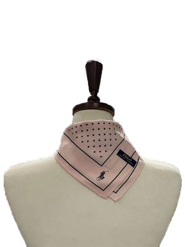 polo logo dot pattern handkerchief pink 1 - RALPH LAUREN - BALAAN 3