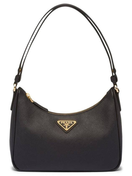 Re-Edition Saffiano Leather Mini Bag Black - PRADA - BALAAN 2