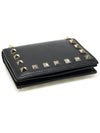 ZW2P0P39BOL Black Calfskin Rockstud Compact Half Wallet - VALENTINO - BALAAN 4