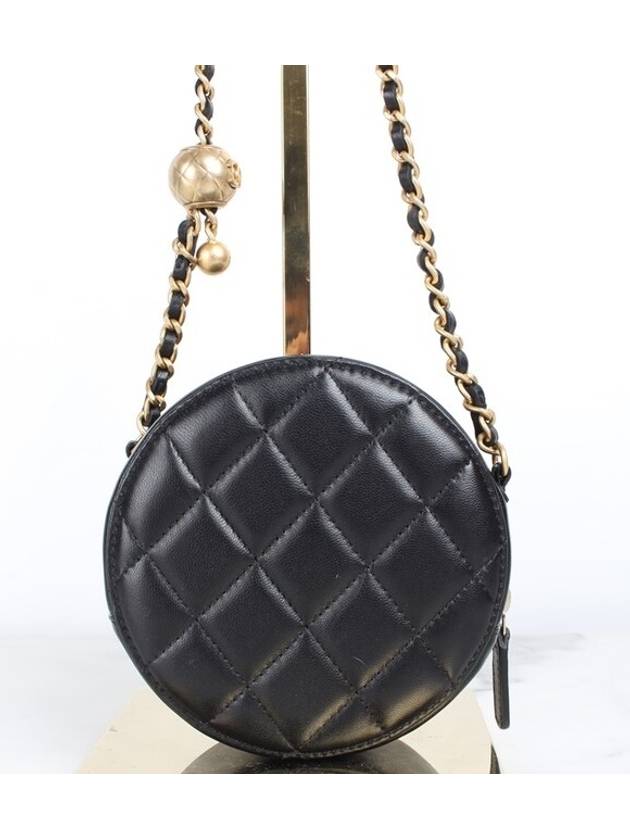 Gold Ball Tambourine Bag Black - CHANEL - BALAAN 5