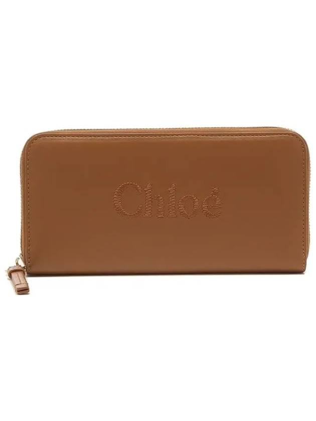 Logo Zipper Around Long Wallet Brown - CHLOE - BALAAN 2