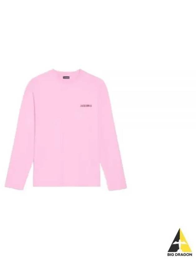 Le Pavane Manches Longues Jam Logo Print Long Sleeve T-Shirt Pink - JACQUEMUS - BALAAN 2