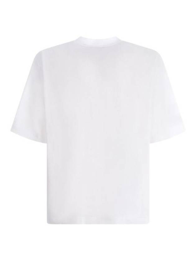 Logo Print Short Sleeve T-Shirt White - MARNI - BALAAN 4