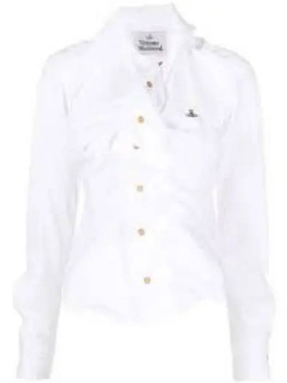 Drunken Logo Shirt White - VIVIENNE WESTWOOD - BALAAN 2