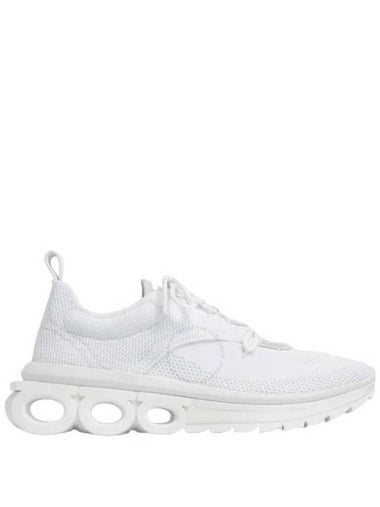 Ferragamo White Nima Technical Knit Running Sneakers Size 6.5 - SALVATORE FERRAGAMO - BALAAN 1