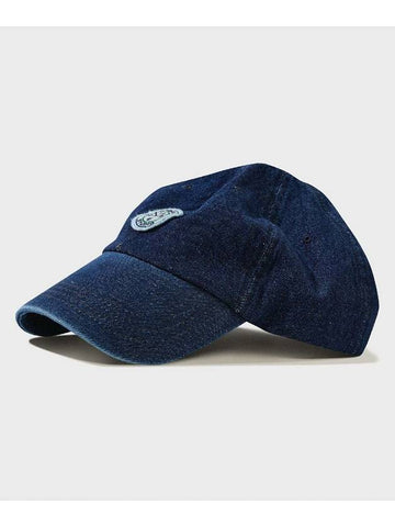 Vintage Washed Denim Wappen Ball Cap Deep Blue - FFEFF STUDIO - BALAAN 1