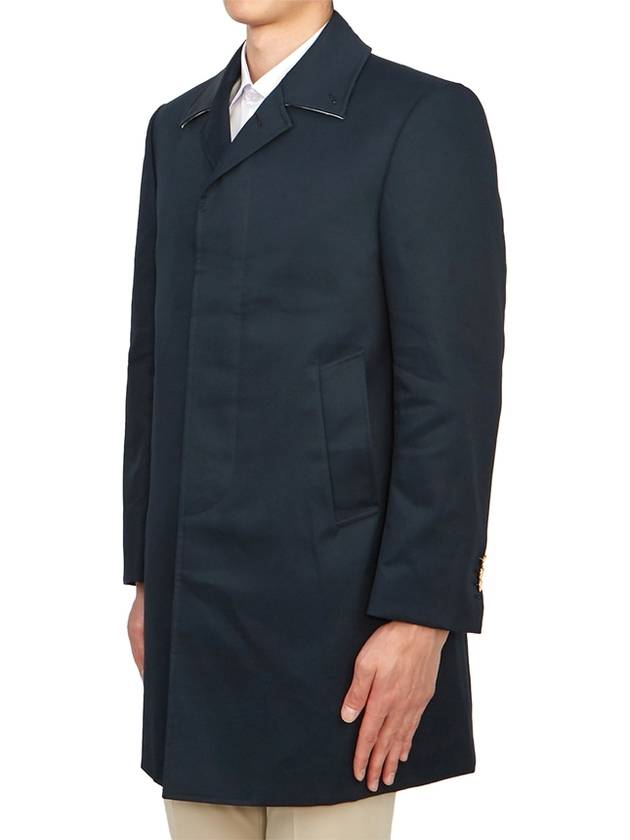 Men's Mackintosh Bal Collar Classic Single Coat Navy - THOM BROWNE - BALAAN 3