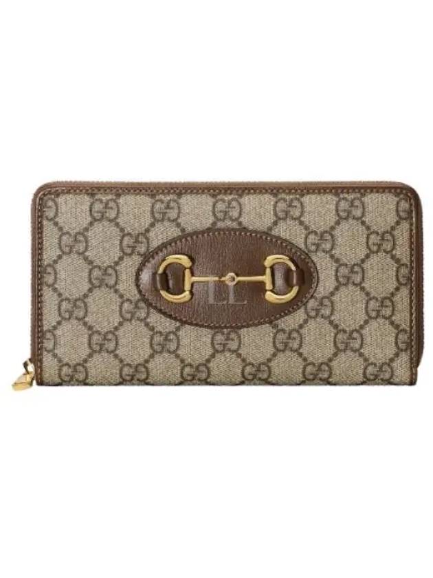 GG Supreme Horsebit 1955 Zip Around Long Wallet Brown - GUCCI - BALAAN 2