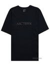 Men s Ionia Ark Word Short Sleeve T Shirt X000007733 BLACK - ARC'TERYX - BALAAN 2