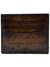 Card Wallet Bamboo 6CC Scritto Leather N235737 Kakao Intenso - BERLUTI - BALAAN 1