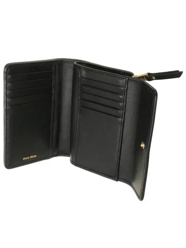 Materasse Nappa Leather Half Wallet Black - MIU MIU - BALAAN 5