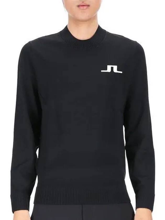 Golf Gus Logo Knit Top Black - J.LINDEBERG - BALAAN 2