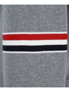 Milano Stitch Sprite Armband Cotton V-neck Cardigan Light Grey - THOM BROWNE - BALAAN 4