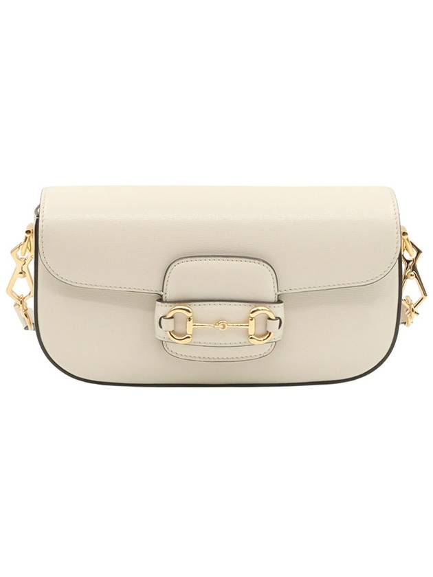 White Leather Horsebit 1955 Small 2WAY 735178 - GUCCI - BALAAN 1