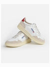 Medalist Low Top Sneakers Red White - AUTRY - BALAAN 7