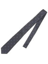 Round Interlocking G Silk Tie Navy - GUCCI - BALAAN 3