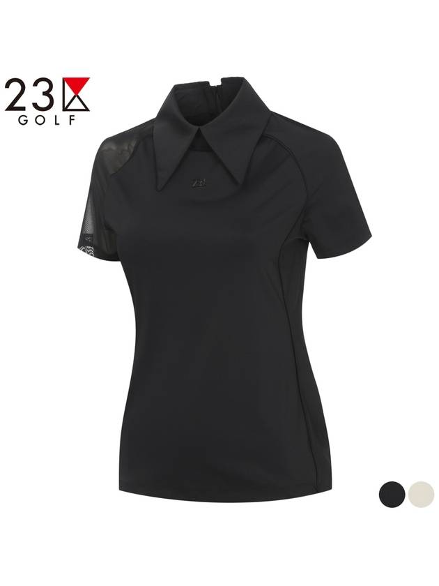 Golf collar sleeve mesh point t-shirt EM2LTS032 - 23KU - BALAAN 2