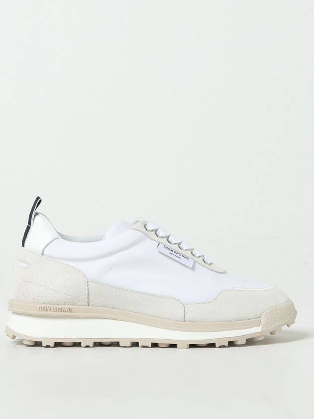 Eco Nylon Alumni Low Top Sneakers White - THOM BROWNE - BALAAN 2