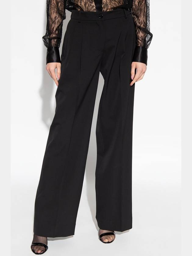 23 fw Stretch Wool Flare Pants WITH FRONTAL PINCES FTC17TFUBGBN0000 B0650569024 - DOLCE&GABBANA - BALAAN 4