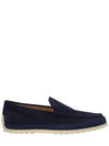 Men's Suede Slip-ons Loafers Blue - TOD'S - BALAAN 2