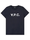 VPC Logo Organic Cotton Short Sleeve T-Shirt Navy - A.P.C. - BALAAN 2