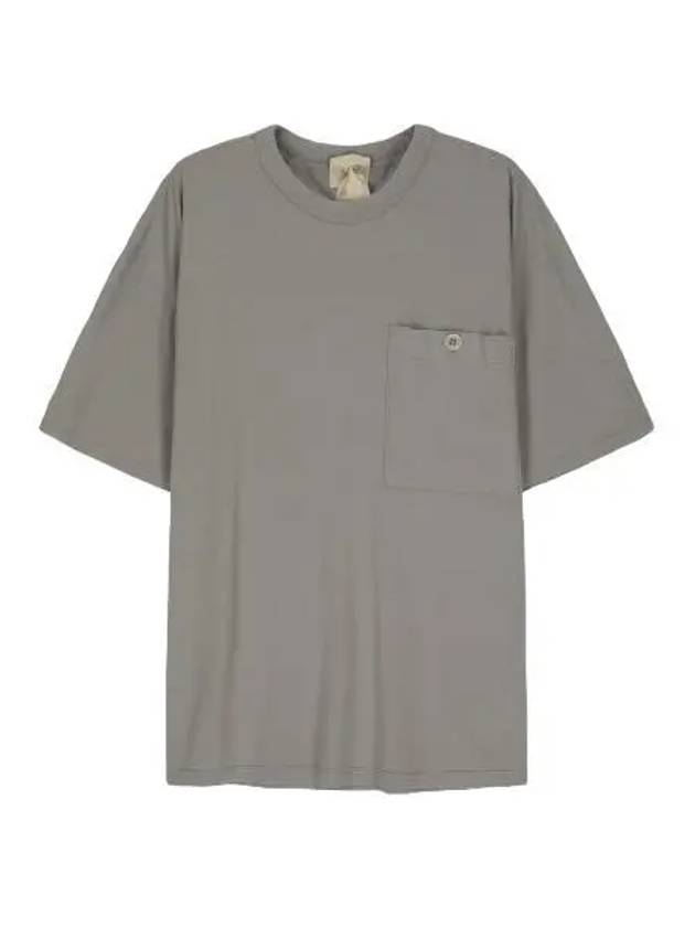 Chest pocket short sleeve t shirt dark gray - TEN C - BALAAN 1