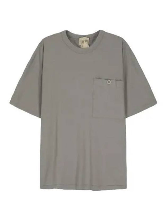 Chest pocket short sleeve t shirt dark gray - TEN C - BALAAN 1