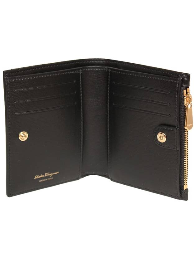 Vara Bow Half Wallet Black - SALVATORE FERRAGAMO - BALAAN 5