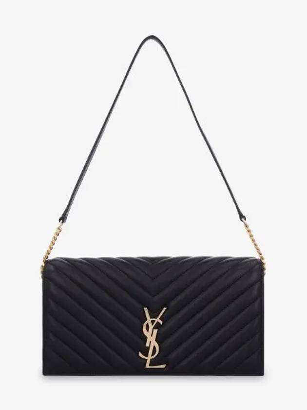 Kate 99 Chain Quilted Lambskin Shoulder Bag Black - SAINT LAURENT - BALAAN 2