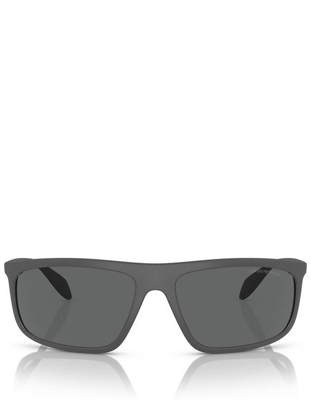 Emporio Armani EA4212U Matte Grey / Rubber Brown - EMPORIO ARMANI - BALAAN 1