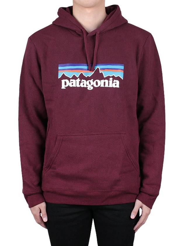 P 6 Logo Uprisal Hoodie Sequoia Red - PATAGONIA - BALAAN 3