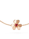 Freeball mini bracelet pink gold ruby - VANCLEEFARPELS - BALAAN 5