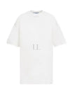 Triangle Logo Short Sleeve T-Shirt White - PRADA - BALAAN 2