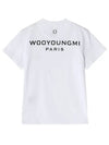 Logo Cotton Short Sleeve T-Shirt White - WOOYOUNGMI - BALAAN 2