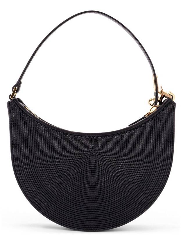 V Logo Signature Small Hobo Shoulder Bag Black - VALENTINO - BALAAN 3